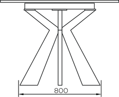 Matrix vaste tafel in diverse formaten bij Slide
